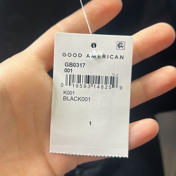 NWT GOOD AMERICAN 
STRETCH JERSEY U RING BODYSUIT S - Picture 8 of 10